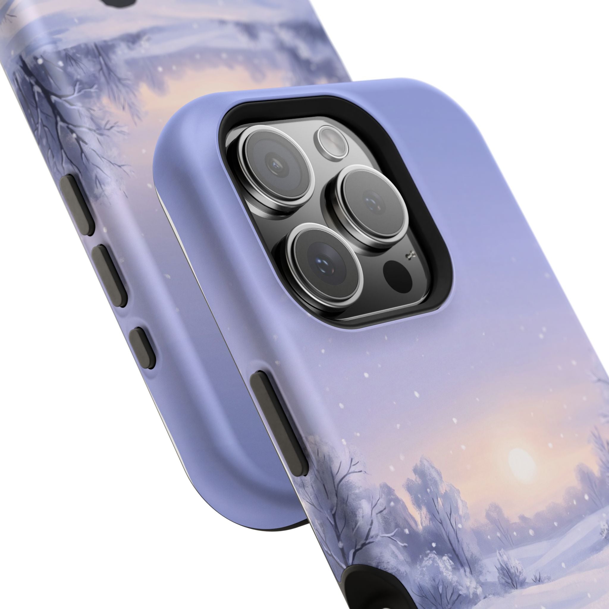 Personalized Dachshund Winter Snow Phone Case — Wireless Charging Cover