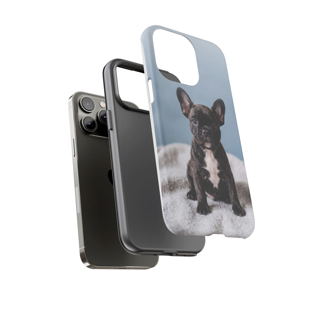 French Bulldog Puppy Phone Case | Adorable Brindle Frenchie Portrait | Samsung & iPhone