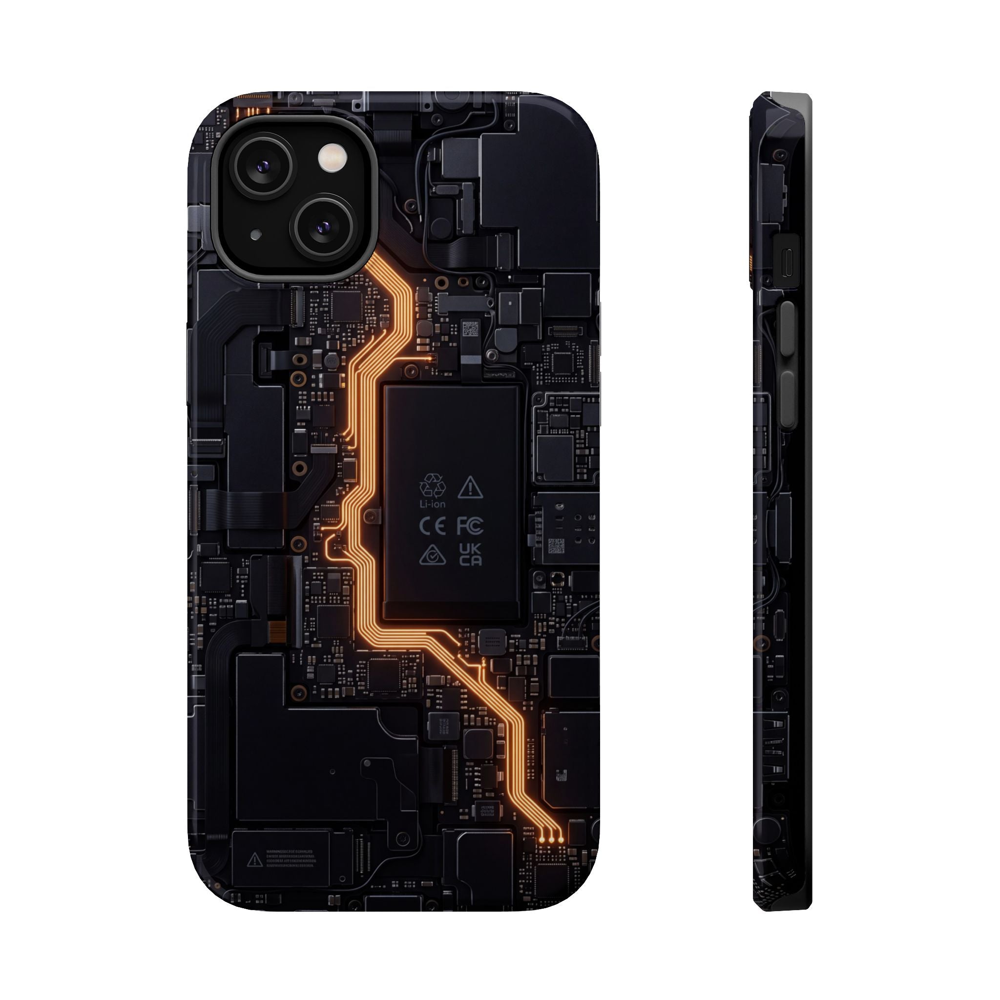 Electrician Circuit Bolt Phone Case — Impact-Resistant Wireless Charging Cover