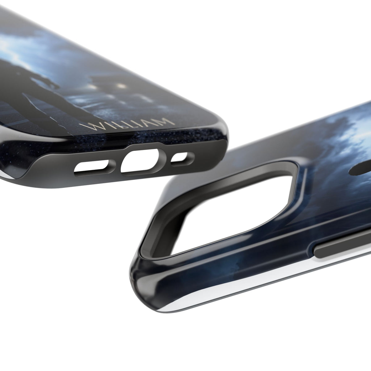 Personalized Lightning Storm EMS Phone Case — Wireless Charging Cover