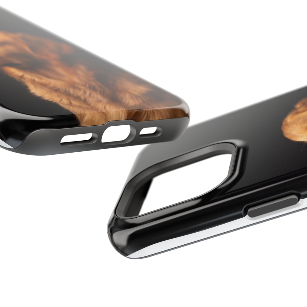 Golden Retriever Portrait Phone Case — Impact-Resistant Wireless Charging Cover