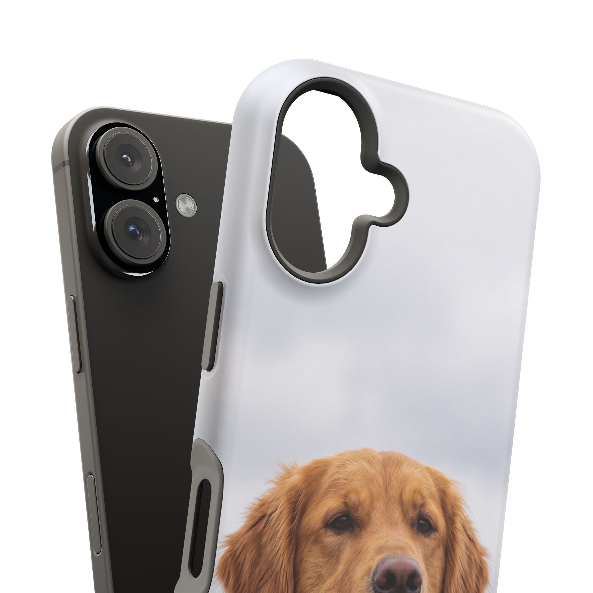 Golden Retriever Phone Case — Impact-Resistant Wireless Charging Cover