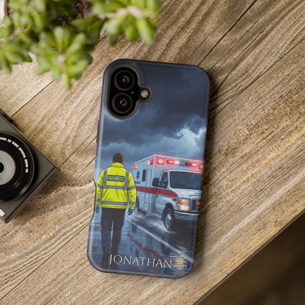 Personalized EMS Storm Phone Case — Wireless Charging Cover