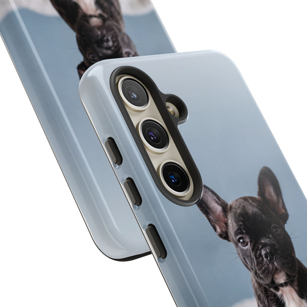 French Bulldog Puppy Phone Case | Adorable Brindle Frenchie Portrait | Samsung & iPhone