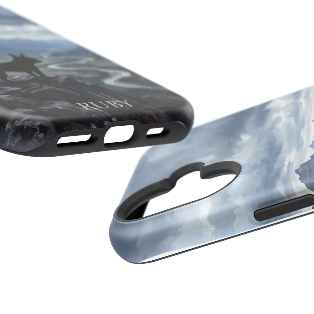 Personalized French Bulldog Mountain Valley Phone Case — Wireless Charging Cover
