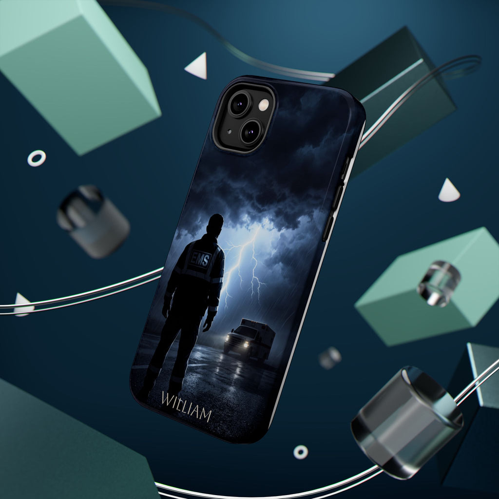 Personalized Lightning Storm EMS Phone Case — Wireless Charging Cover
