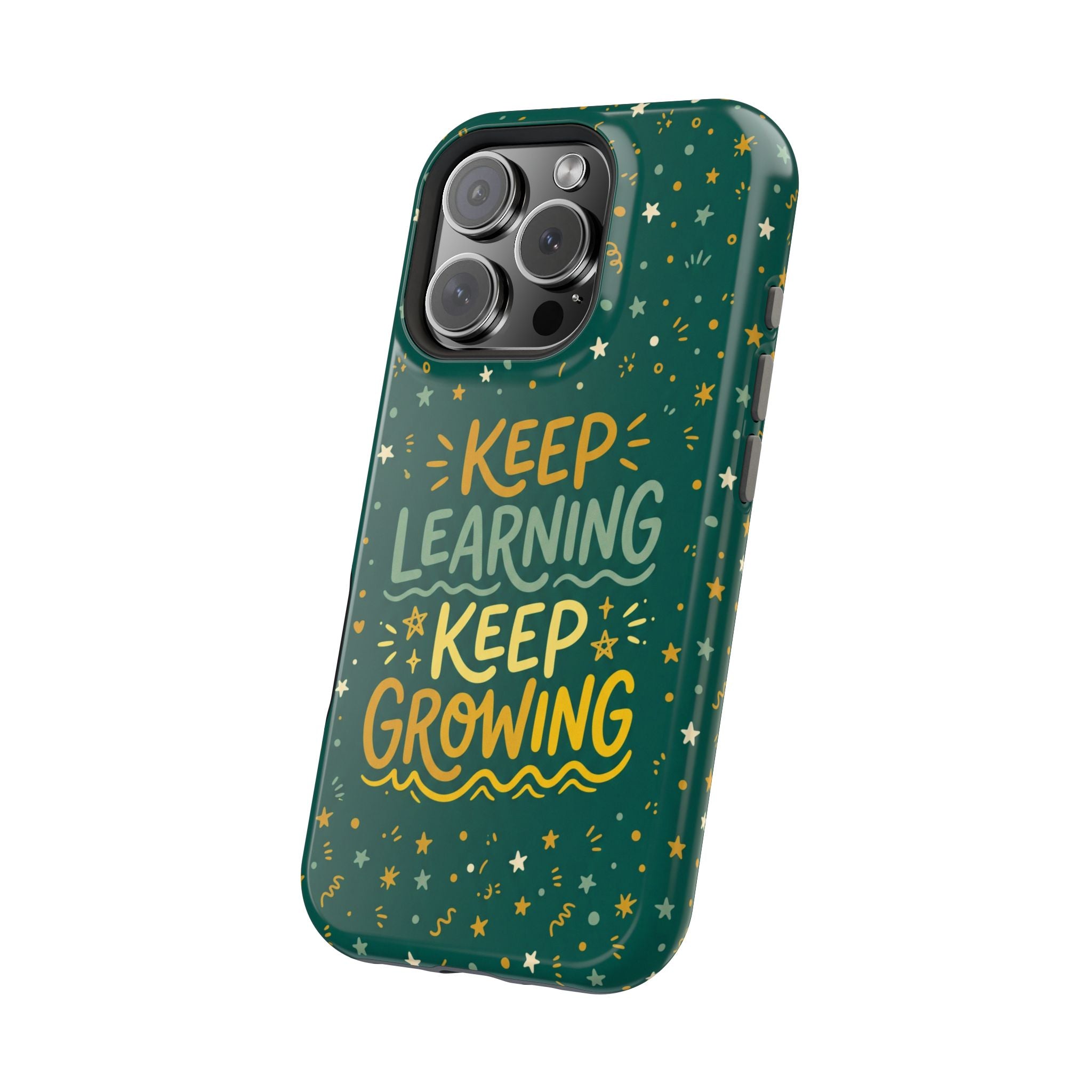 Keep Learning Keep Growing Teacher Phone Case — Wireless Charging Cover
