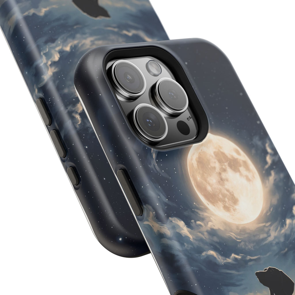Personalized Dachshund Moonlight Phone Case — Wireless Charging Cover