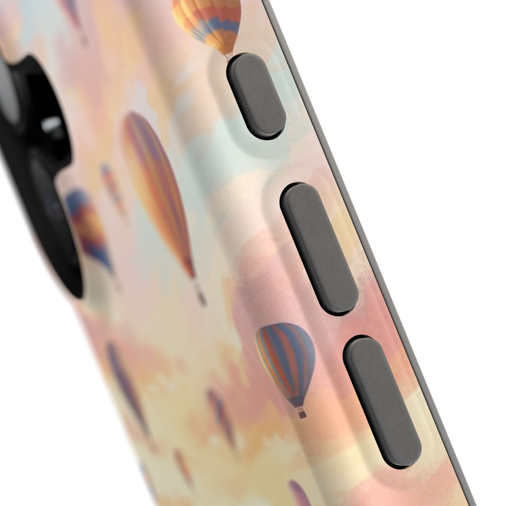 Personalized Golden Retriever Hot Air Balloon Phone Case — Wireless Charging Cover