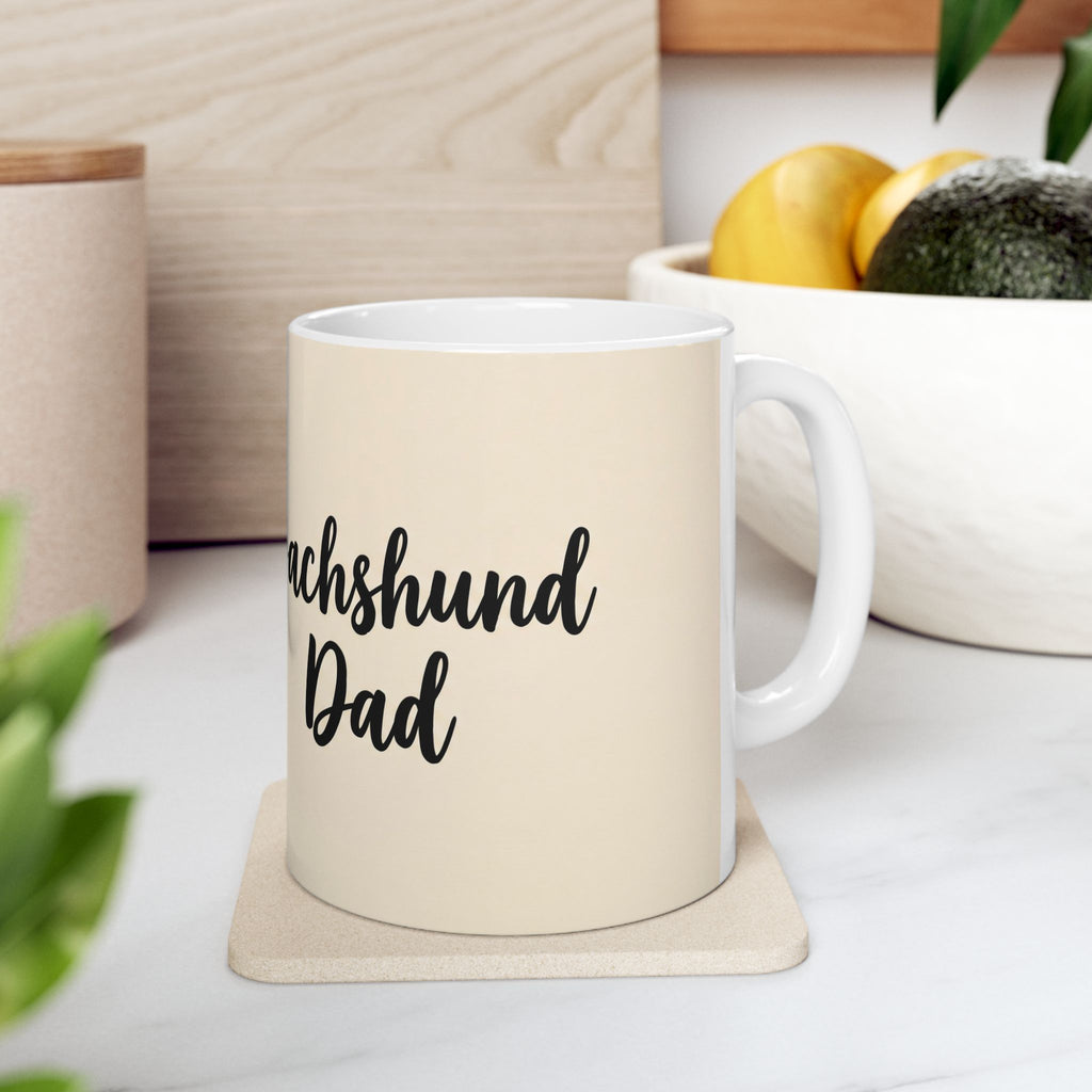 Dachshund Dad Mug | Cute Dog Dad Coffee Mug | Wiener Dog Gift for Dachshund Lovers