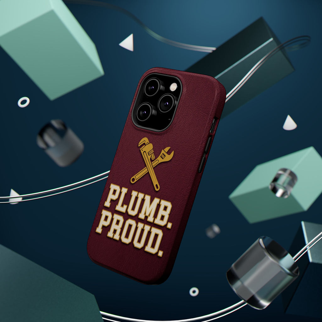 Plumb. Proud. Phone Case — Crossed Wrenches Wireless Charging Cover