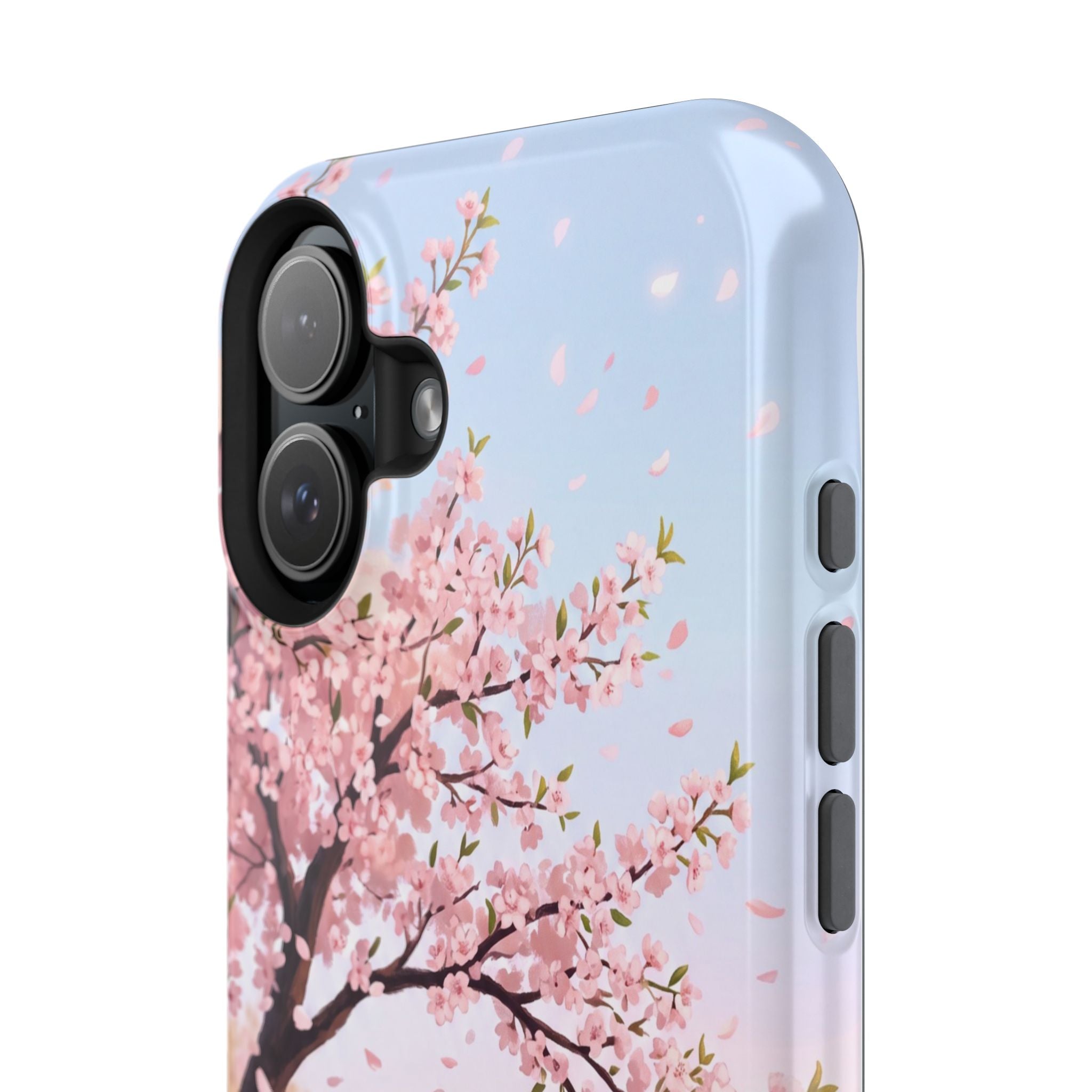 Personalized Dachshund Cherry Blossom Phone Case — Wireless Charging Cover