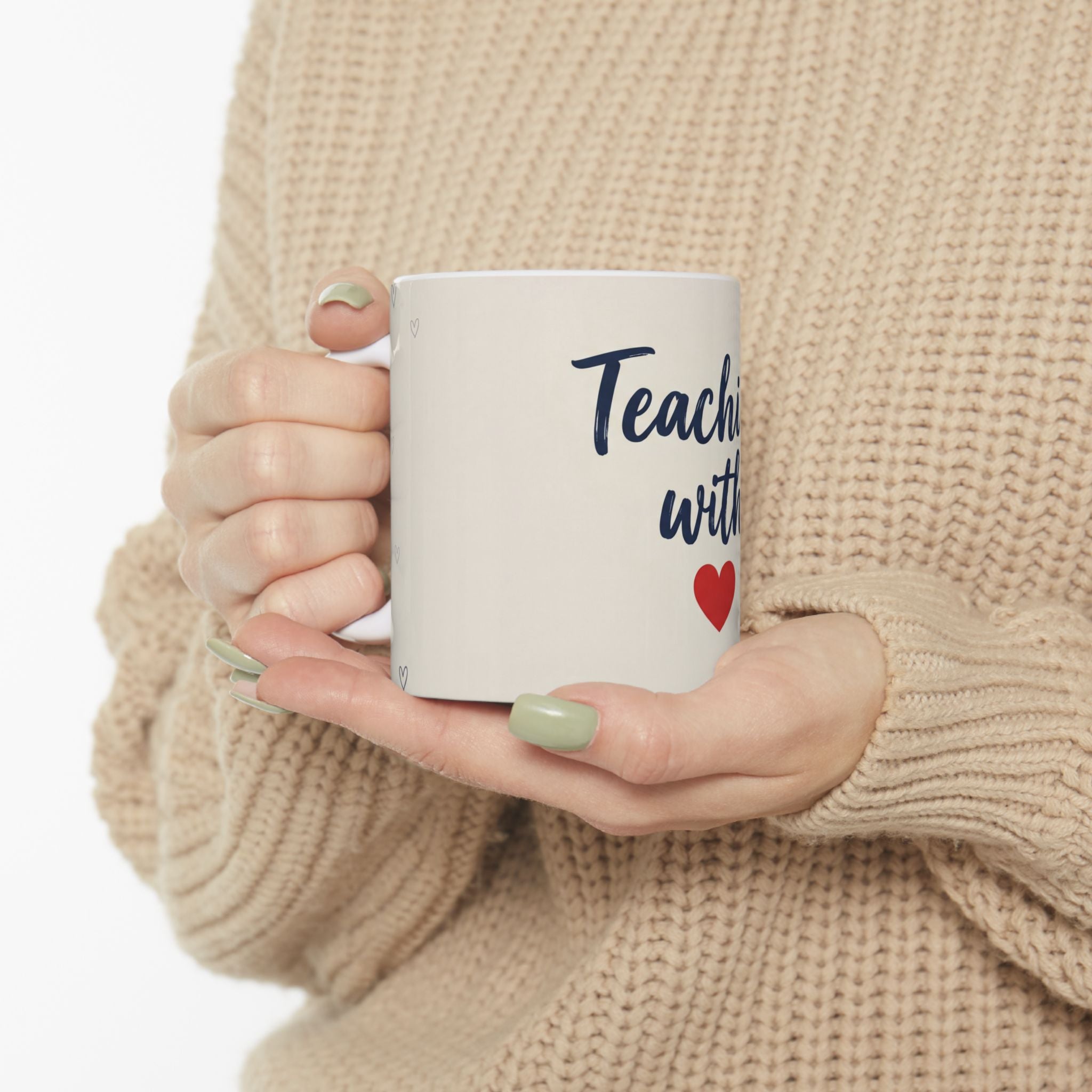 Teacher Gift Mug –Teaching with ❤️ - Perfect Thank You Gift