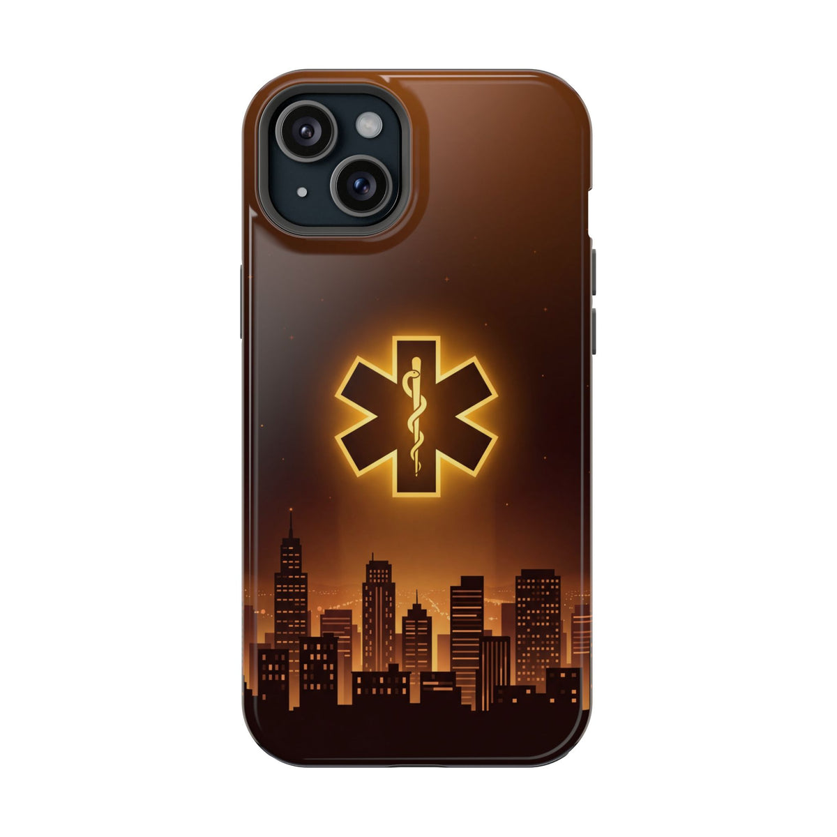 Paramedic/EMT Skyline Phone Case — Magnetic Wireless Charging Cover