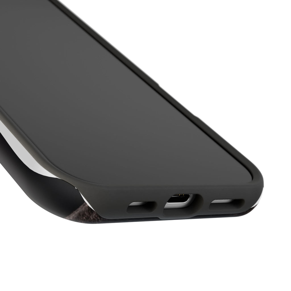 Black French Bulldog Phone Case — Impact-Resistant Wireless Charging Cover