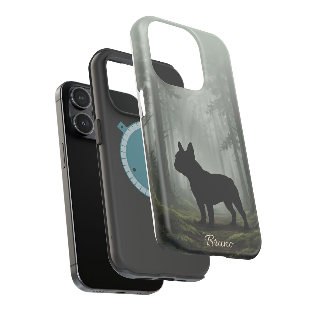 Personalized French Bulldog Misty Forest Phone Case — Wireless Charging Cover