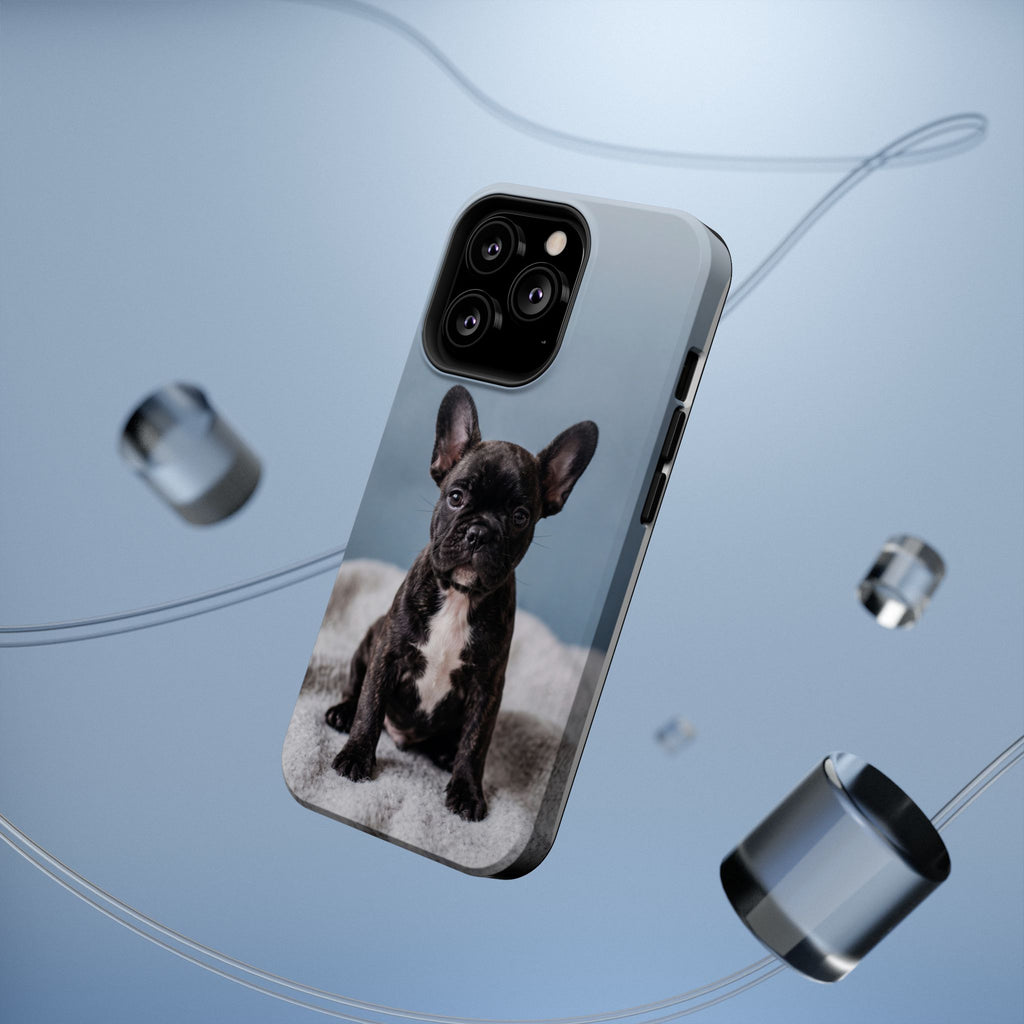 French Bulldog Puppy Phone Case — Impact-Resistant Wireless Charging Cover