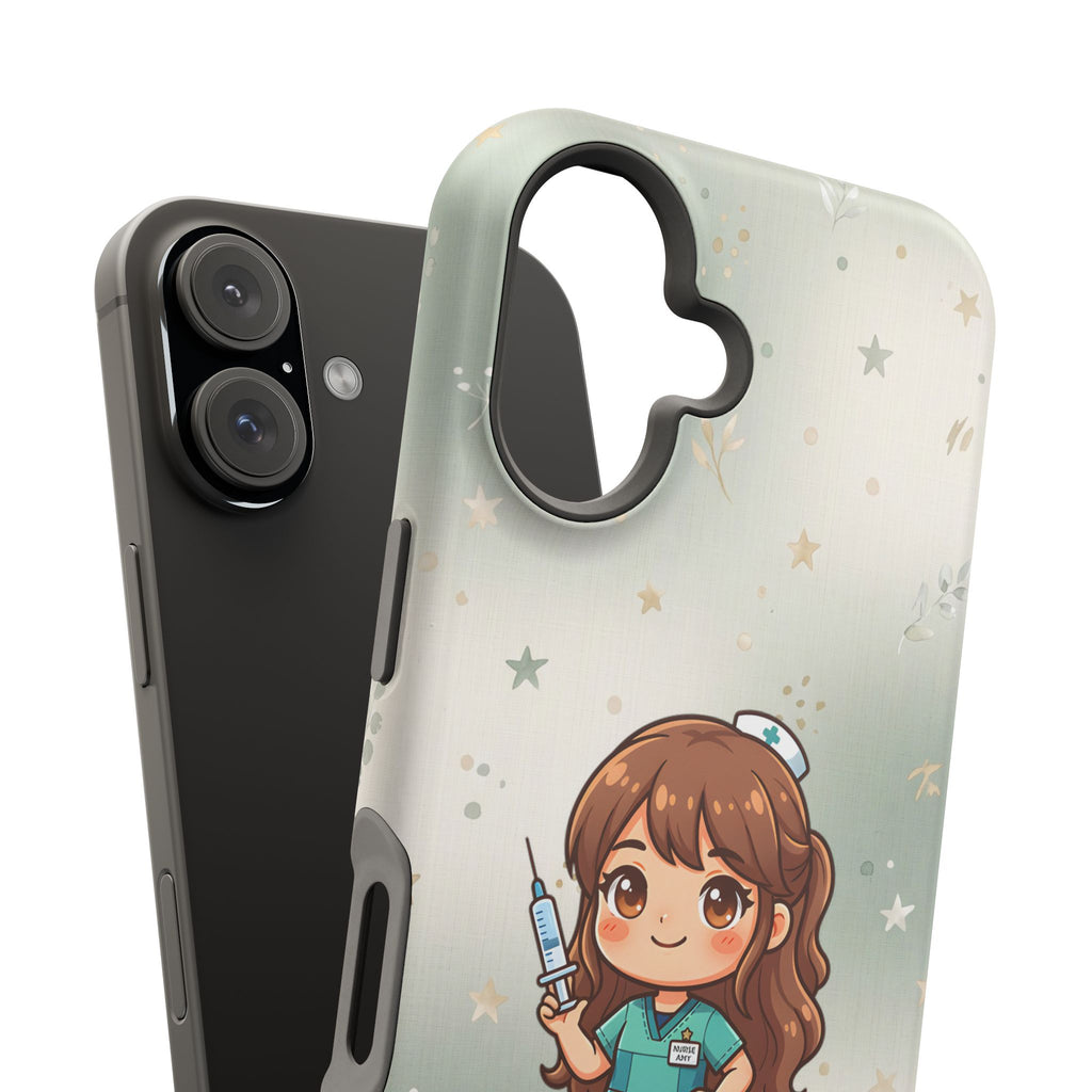Personalized Nurse with Syringe Phone Case — Wireless Charging Cover