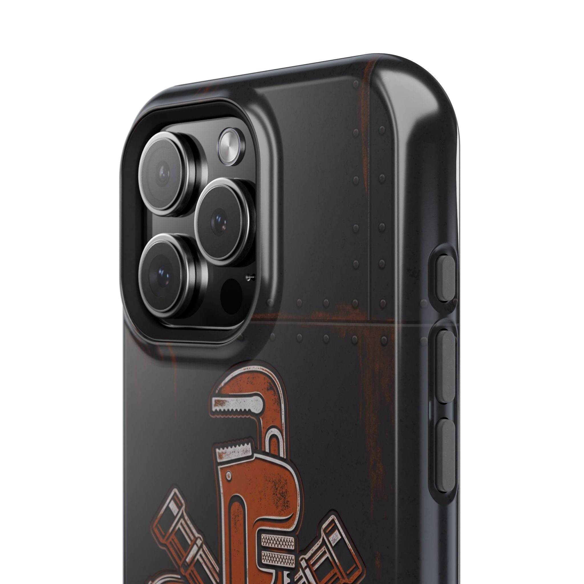 Tough By Trade Phone Case — Crossed Wrenches Wireless Charging Cover