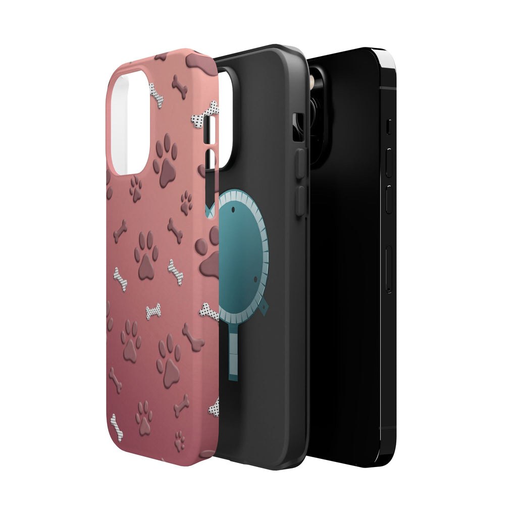 Paws & Bones Phone Case — Impact-Resistant Wireless Charging Cover
