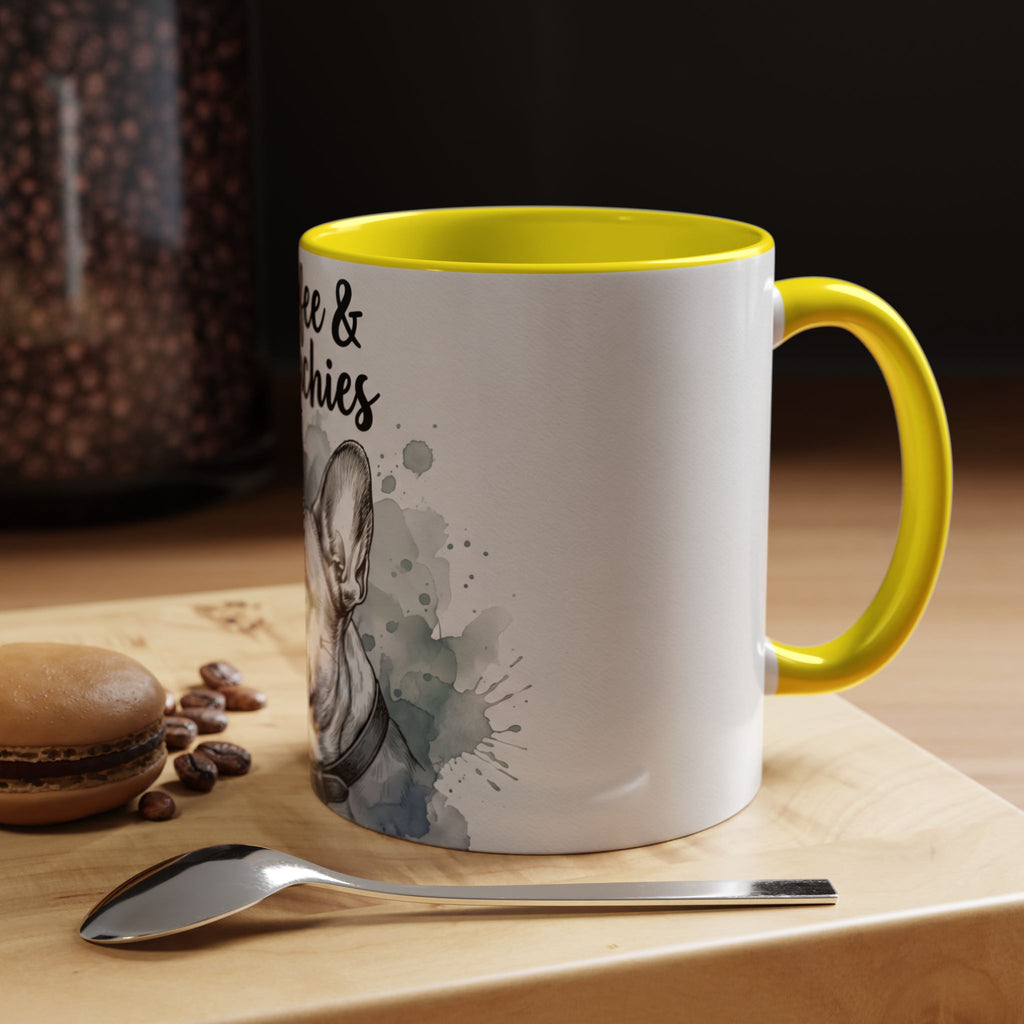 Coffee & Frenchies Mug | French Bulldog Lover Gift | Watercolor Dog Mug