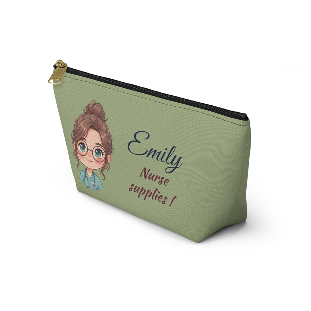 Personalized Nurse Pouch – Custom Name and Text Cosmetic Bag