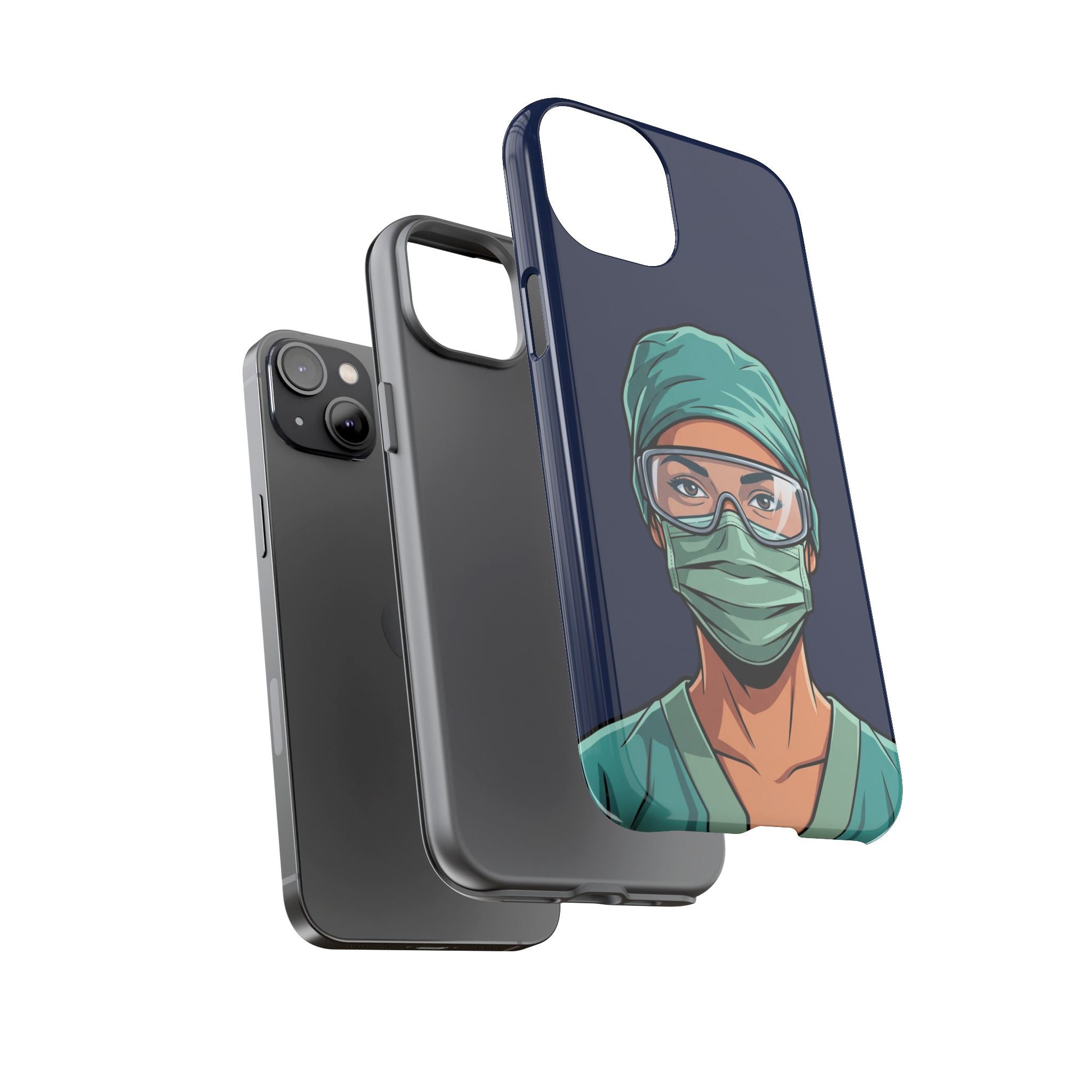 Nurse Illustrated Portrait Phone Case | iPhone & Samsung