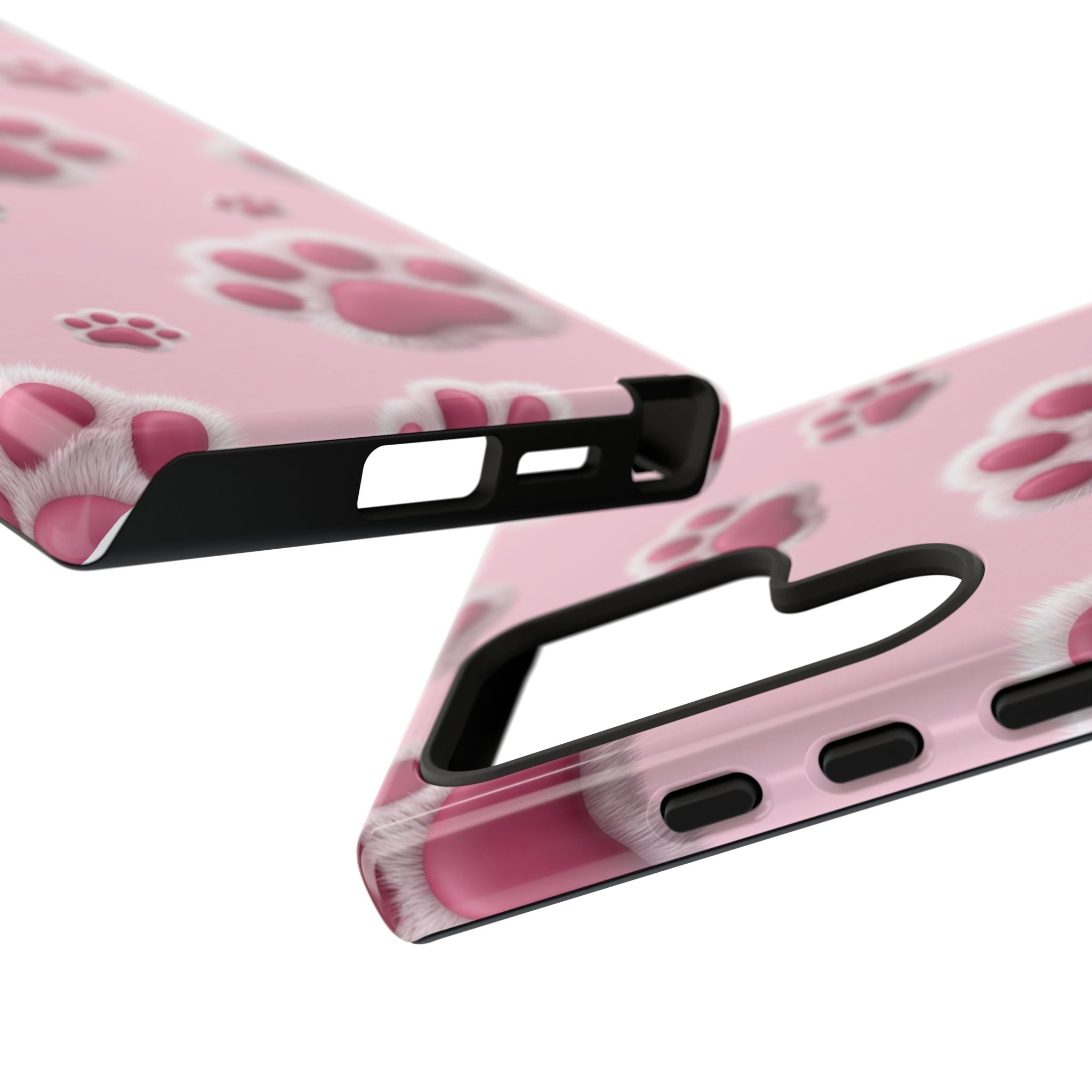 iphone & Samsung - Pink Paws Tough Phone Case — Cute Protective iPhone Cover