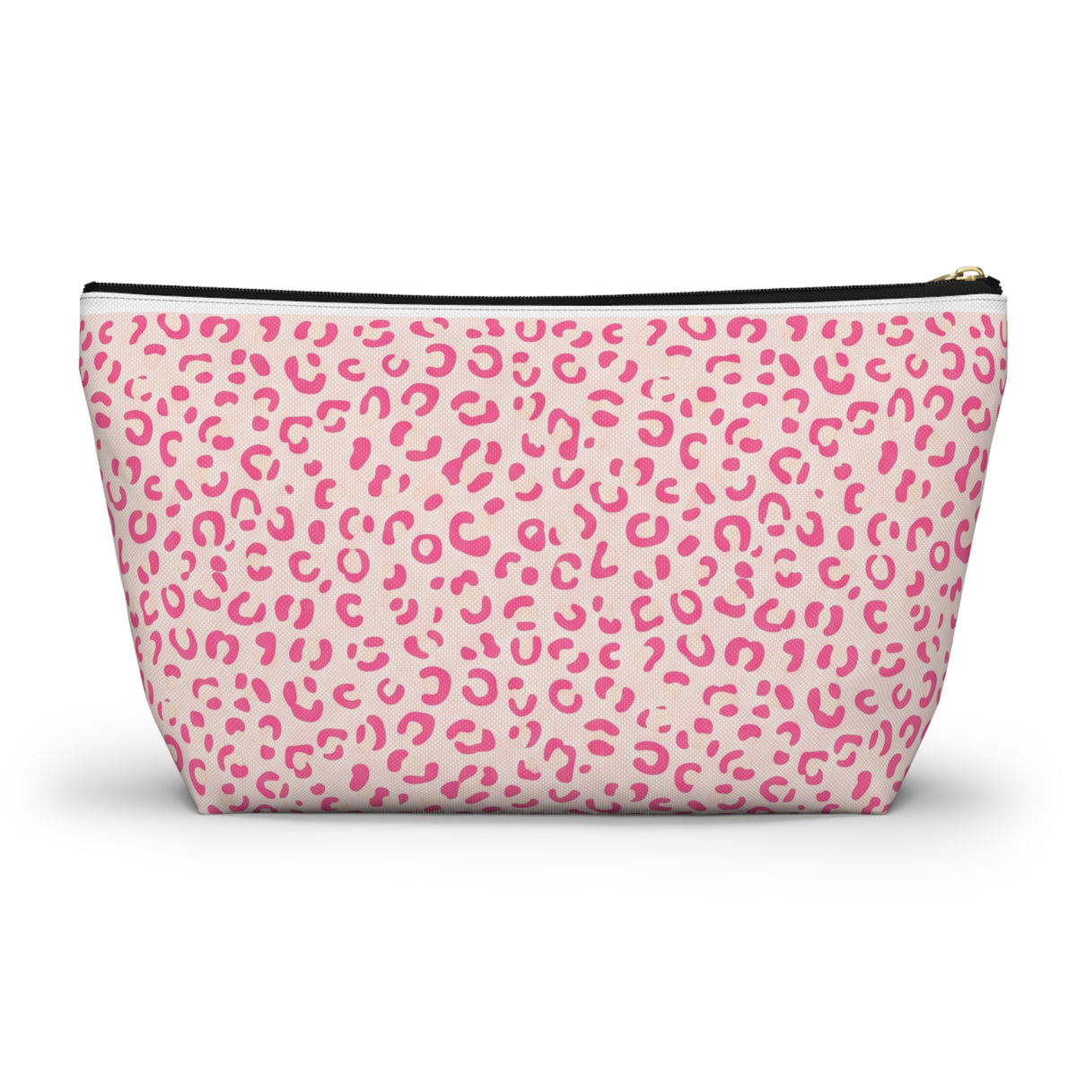 Nurse Life Pink Leopard Accessory Pouch — T-Bottom Zipper Bag