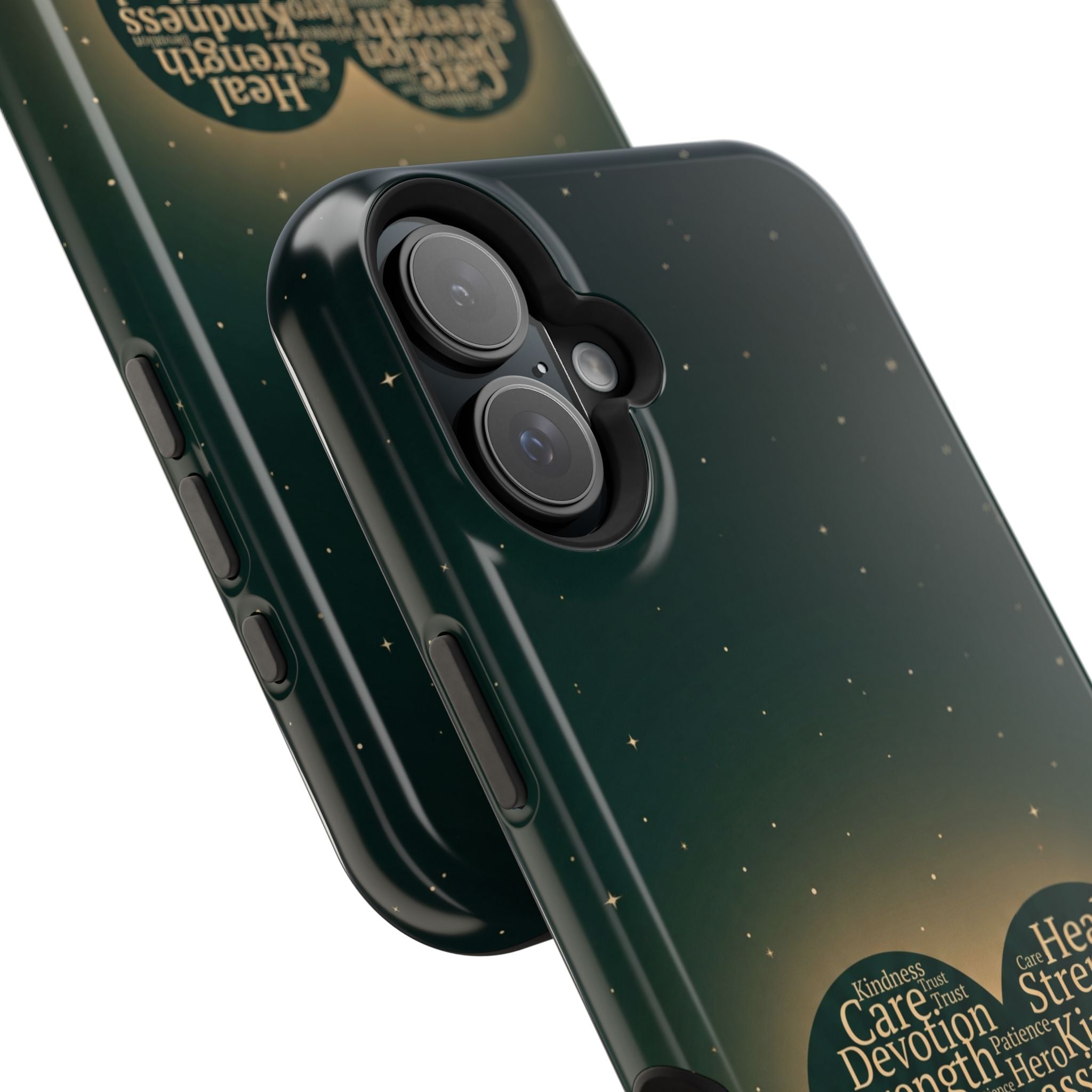 Nurse Heart Word and Art Phone Case — Impact-Resistant Wireless Charging Cover