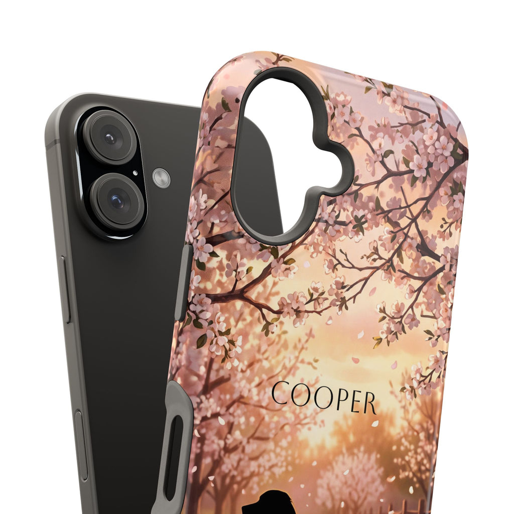 Personalized Golden Retriever Autumn Forest Phone Case — Wireless Charging Cover