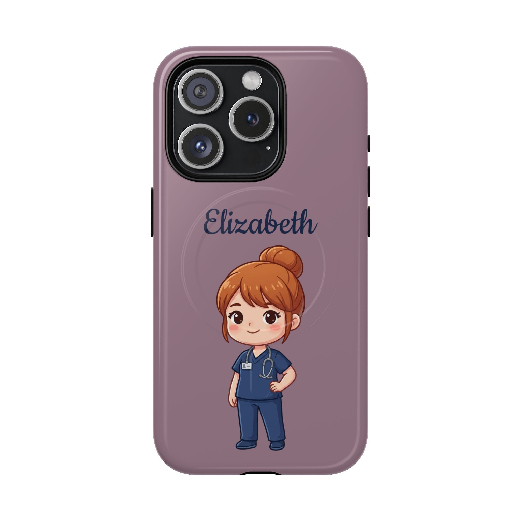 Personalized Nurse Phone Case with Custom Name | MagSafe Compatible iPhone Case