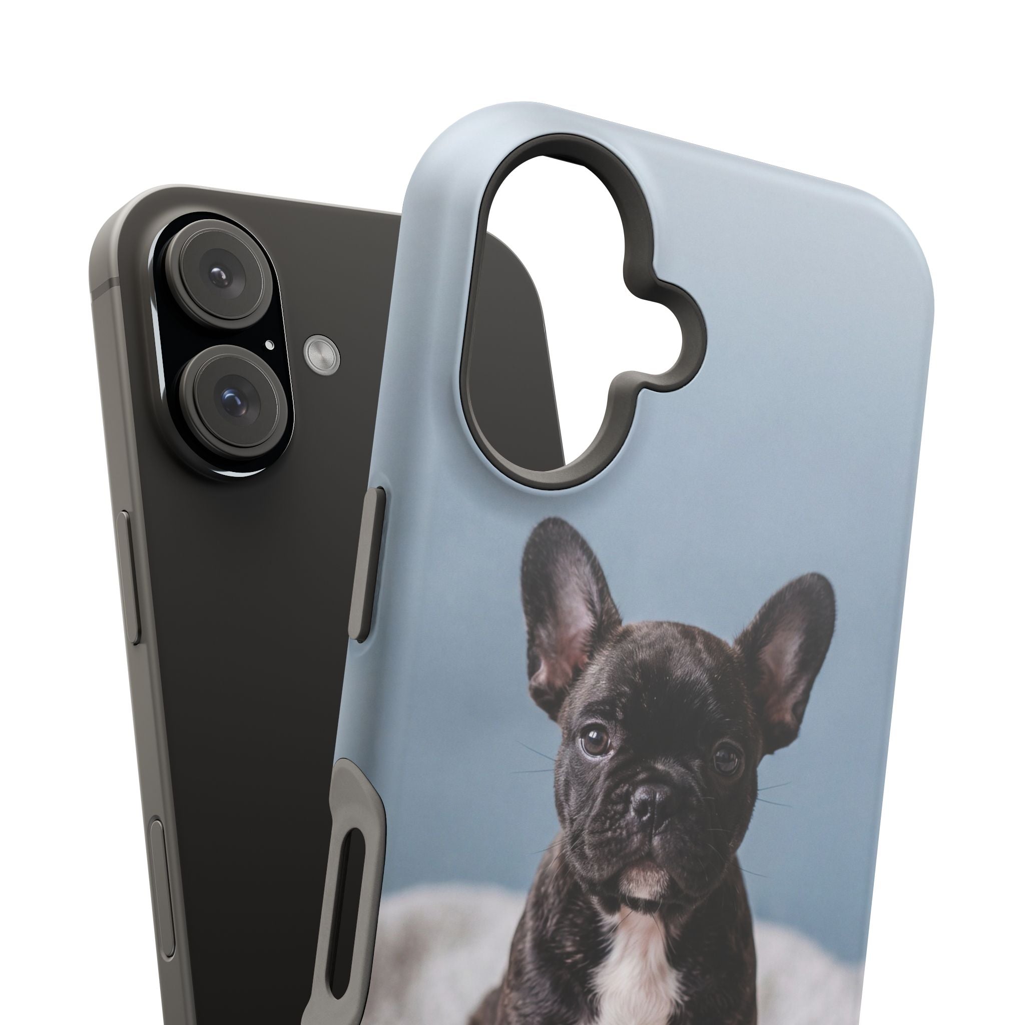 French Bulldog Puppy Phone Case — Impact-Resistant Wireless Charging Cover
