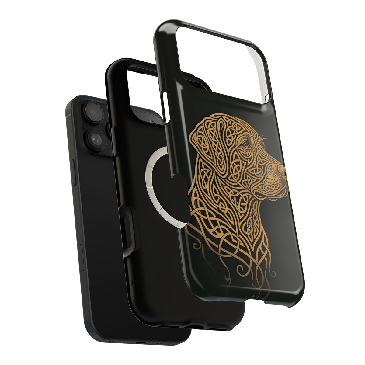 Celtic Knotwork Labrador Phone Case — Tough Magnetic Case with Wireless Charging
