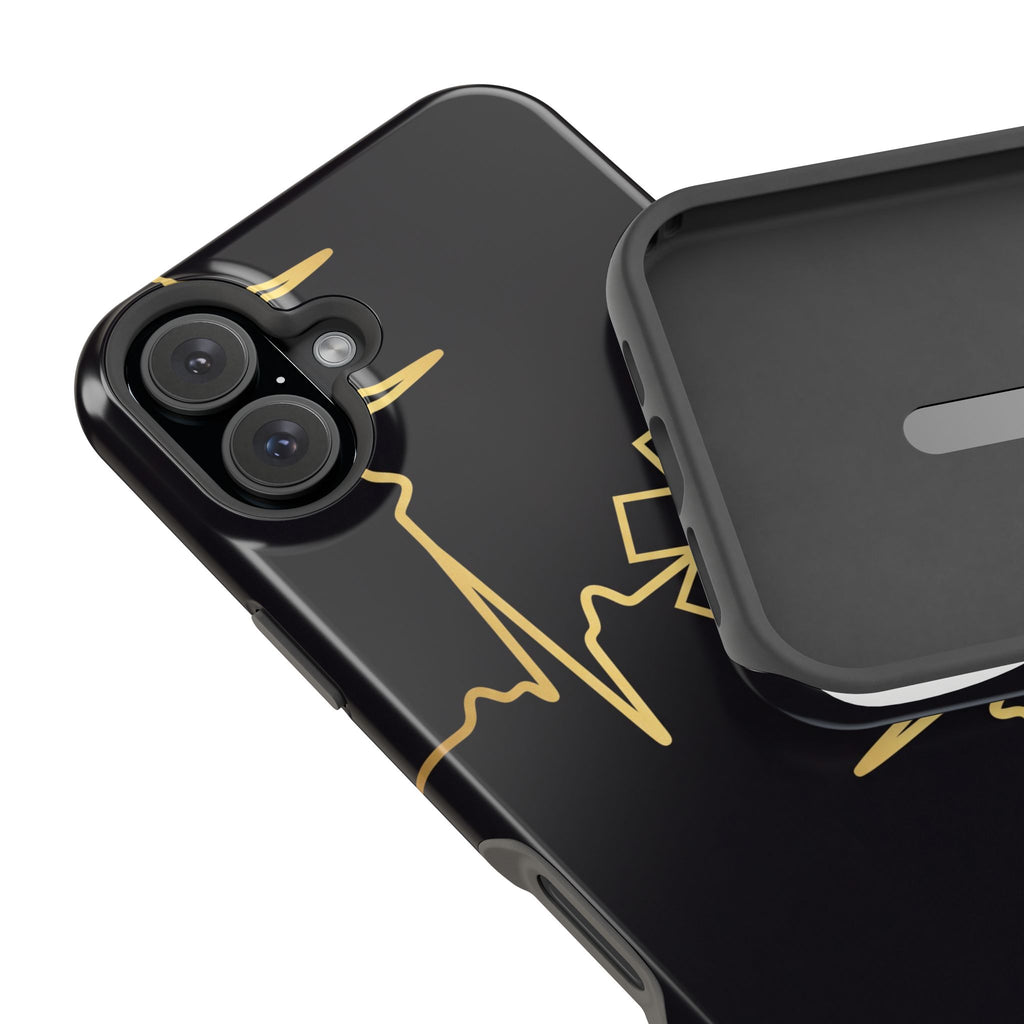 Paramedic/EMT Heartbeat Line Phone Case — Magnetic Wireless Charging Cover