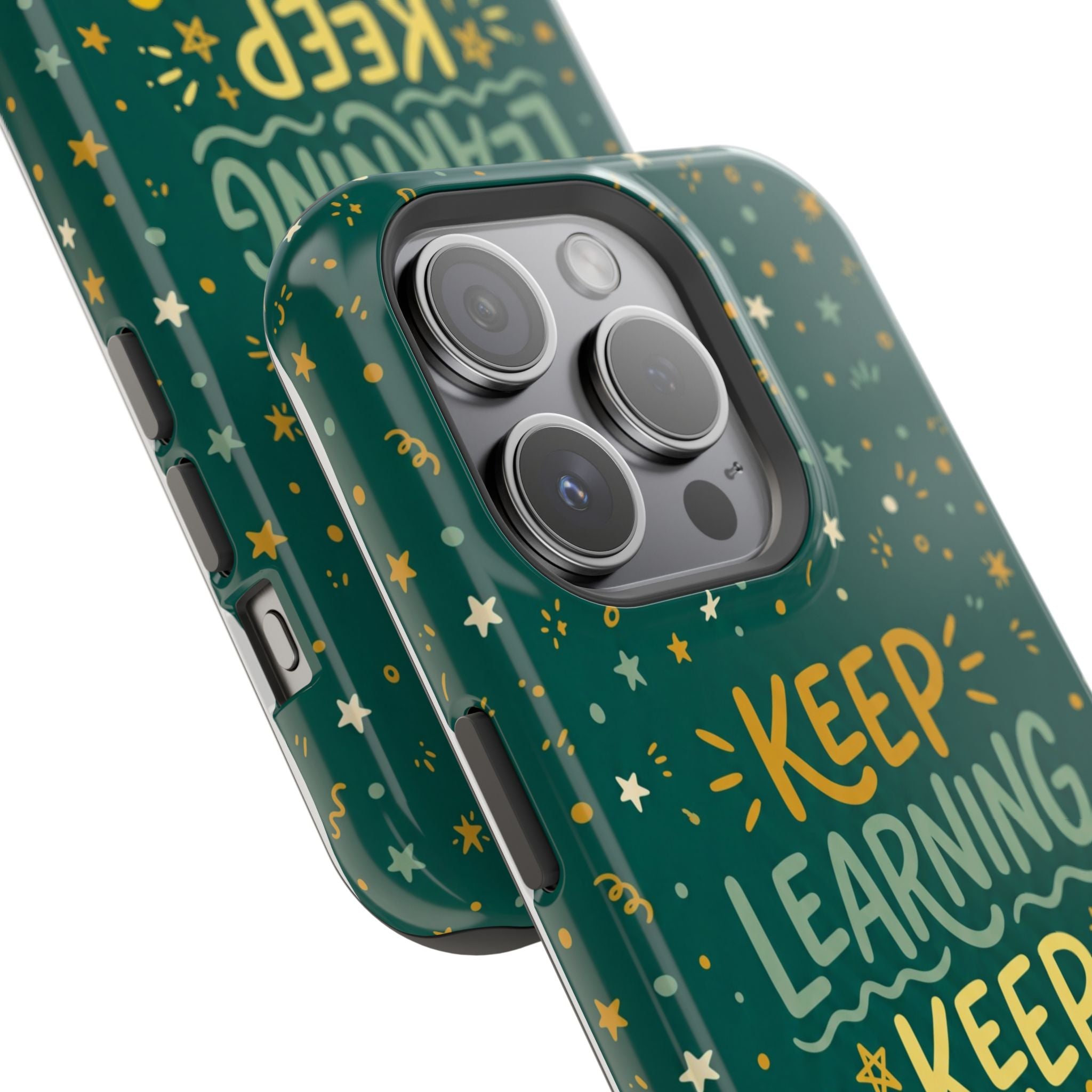 Keep Learning Keep Growing Teacher Phone Case — Wireless Charging Cover