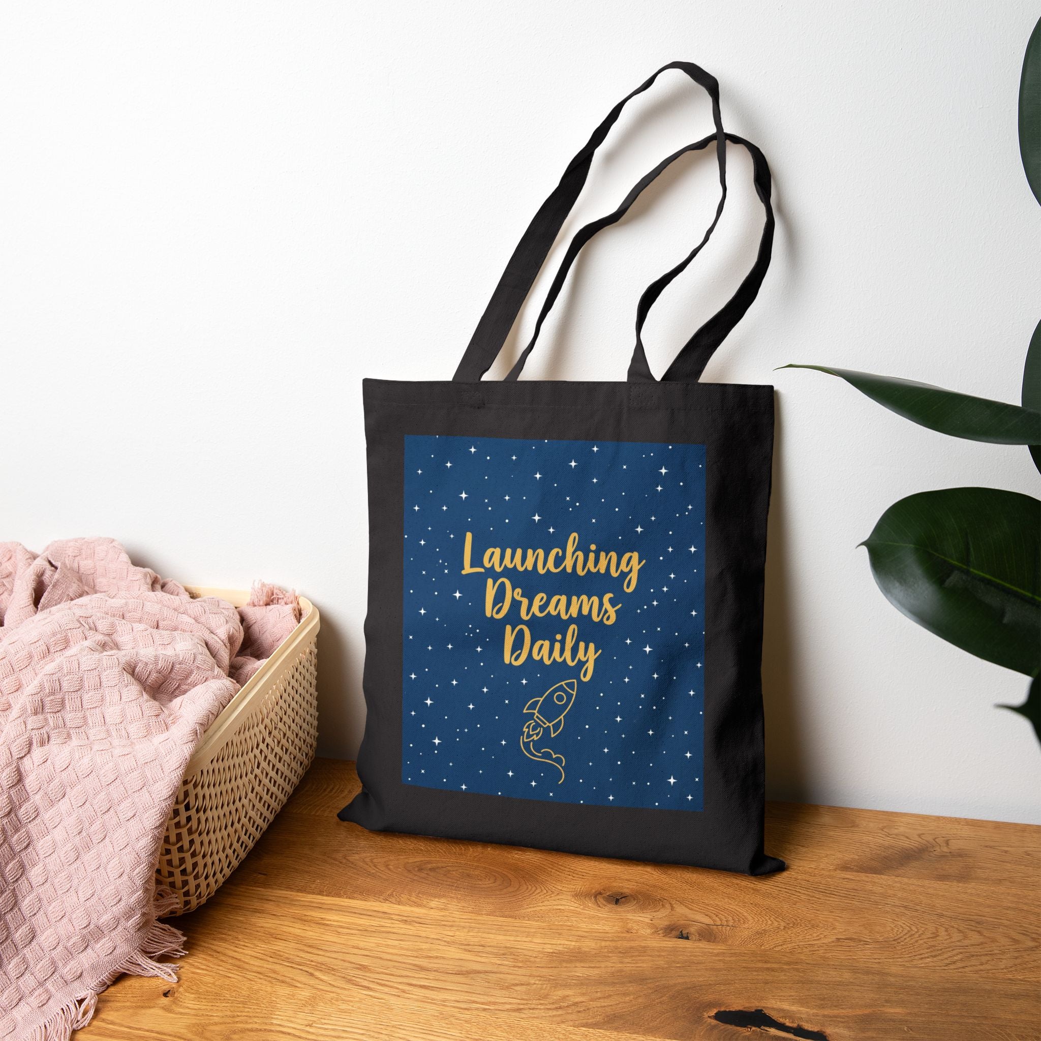 Launching Dreams Daily - Teacher Tote Bag - Teacher Appreciation Gift, Educator, Inspirational Teacher