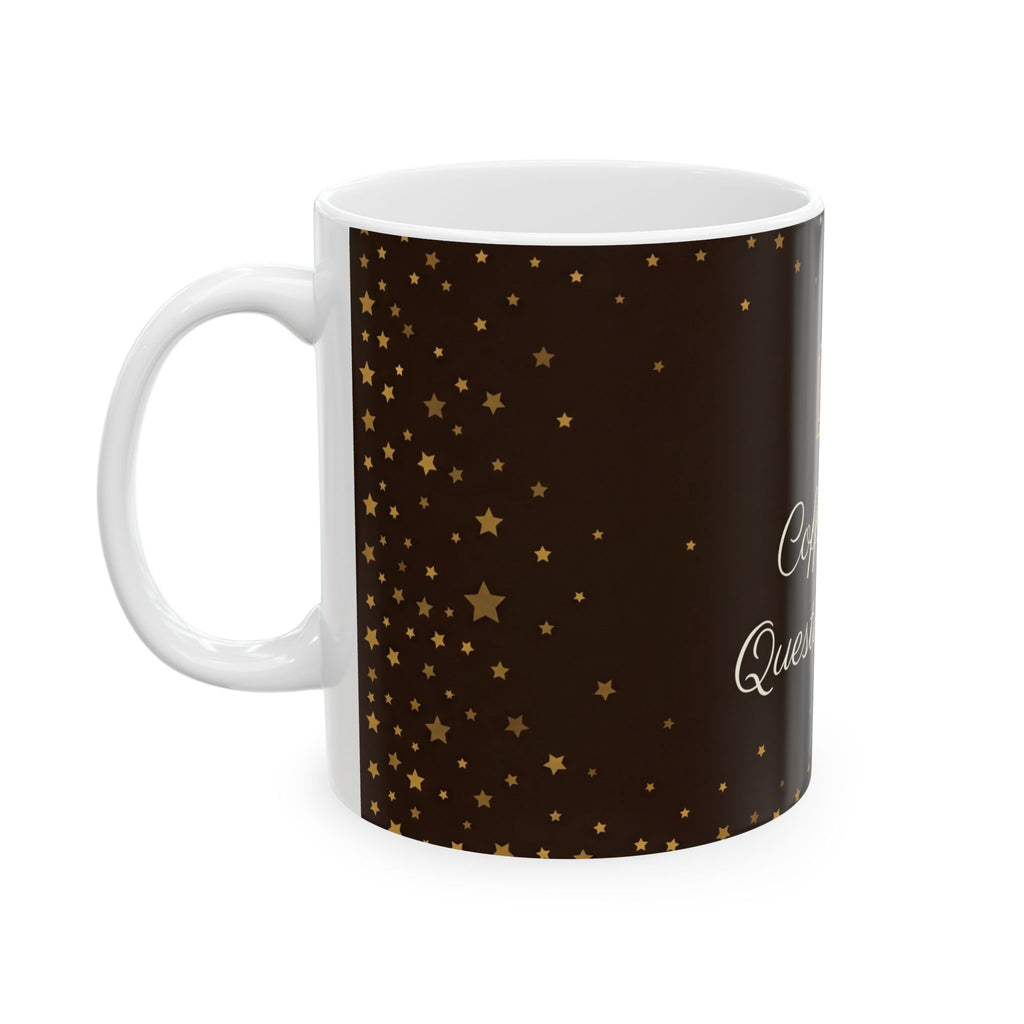 Teacher Coffee Mug - Coffee first questions later – Teacher Gift – End of Term Gift