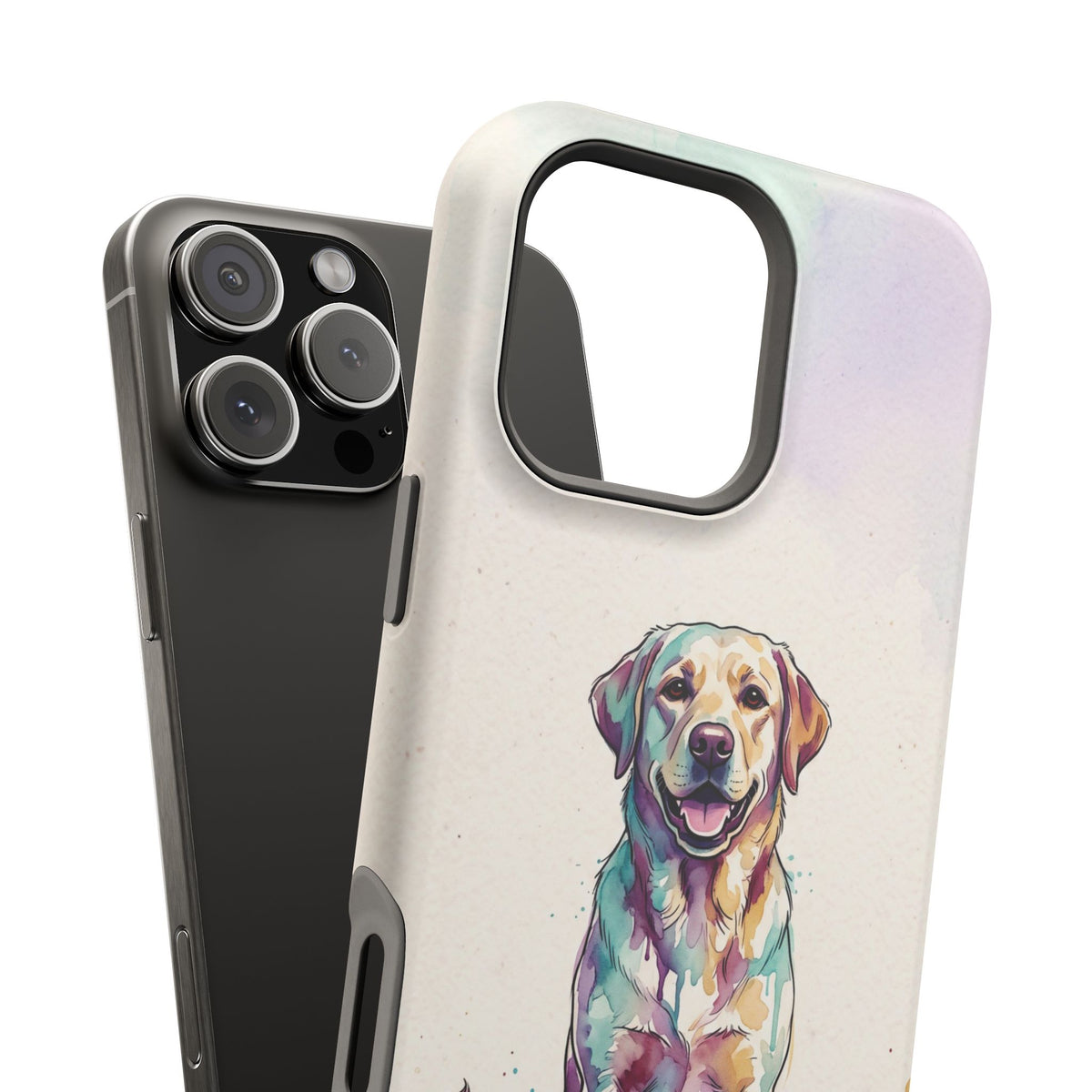 Watercolor Labrador Phone Case — Tough Magnetic Case with Wireless Charging