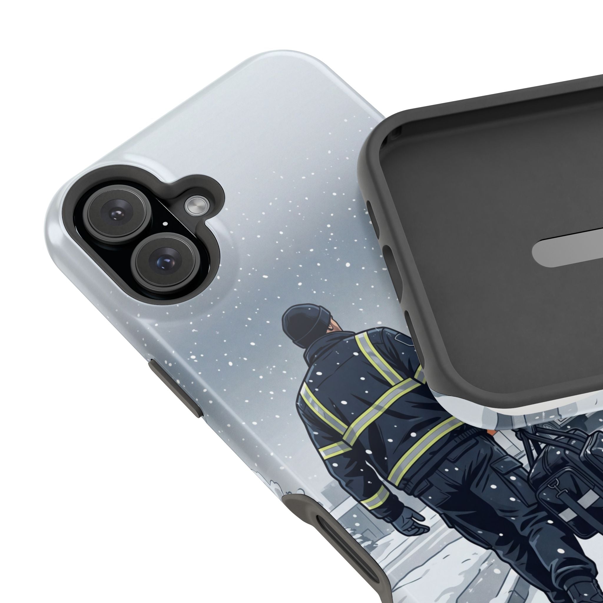 Bold Paramedic/EMT Portrait Phone Case — Magnetic Wireless Charging Cover
