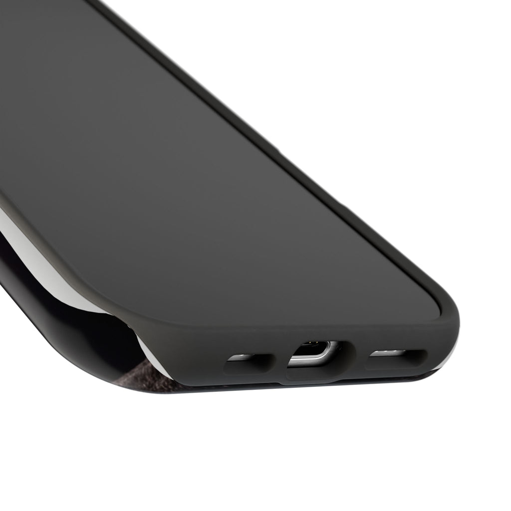 Black French Bulldog Phone Case — Impact-Resistant Wireless Charging Cover