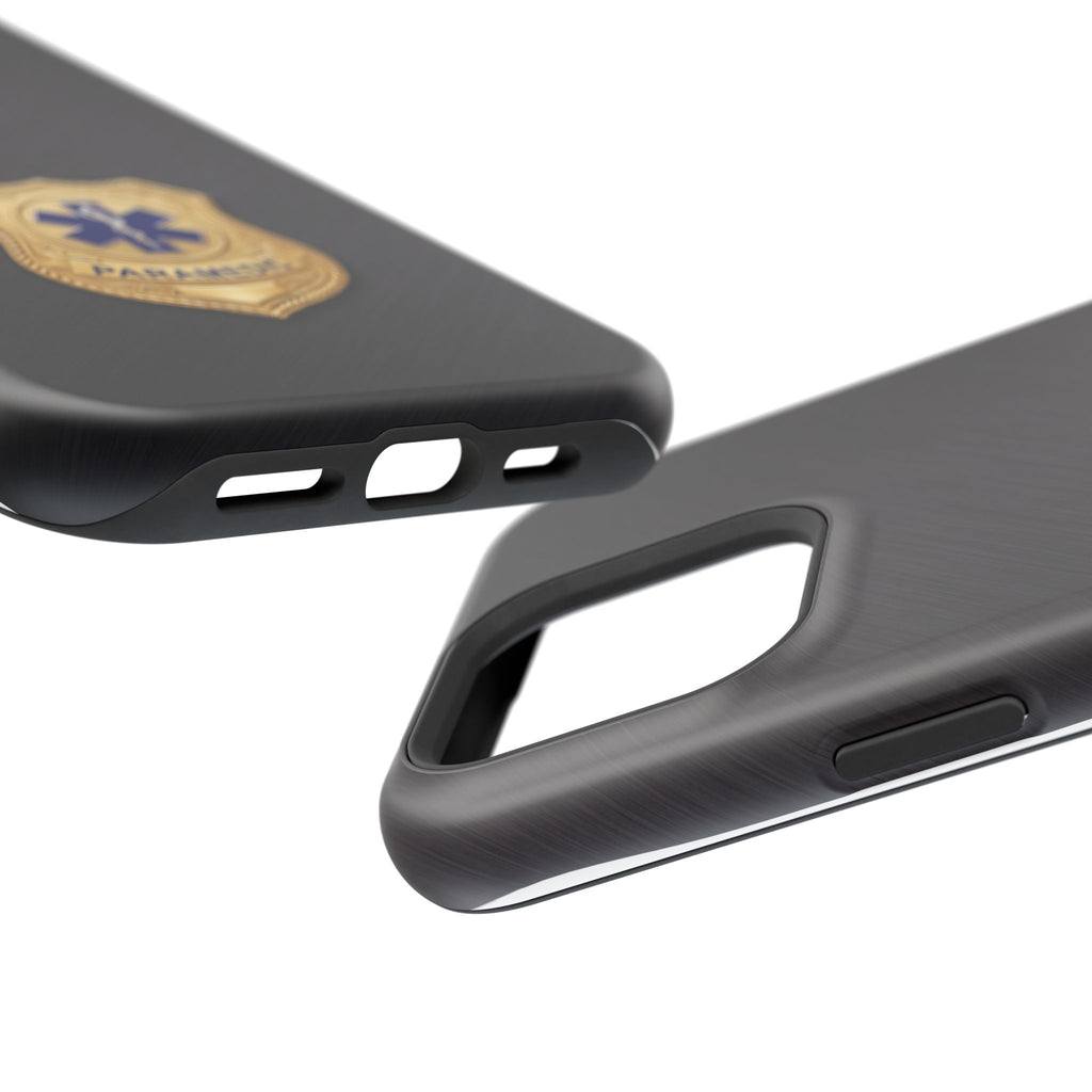Gold Paramedic Badge Phone Case — Magnetic Wireless Charging Cover