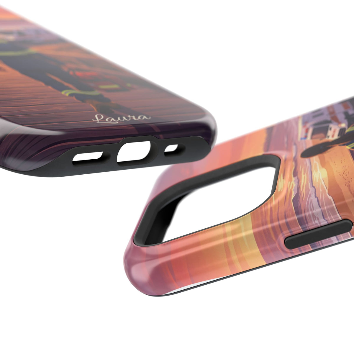 Sunset Boardwalk Personalized Paramedic Phone Case — Wireless Charging Cover