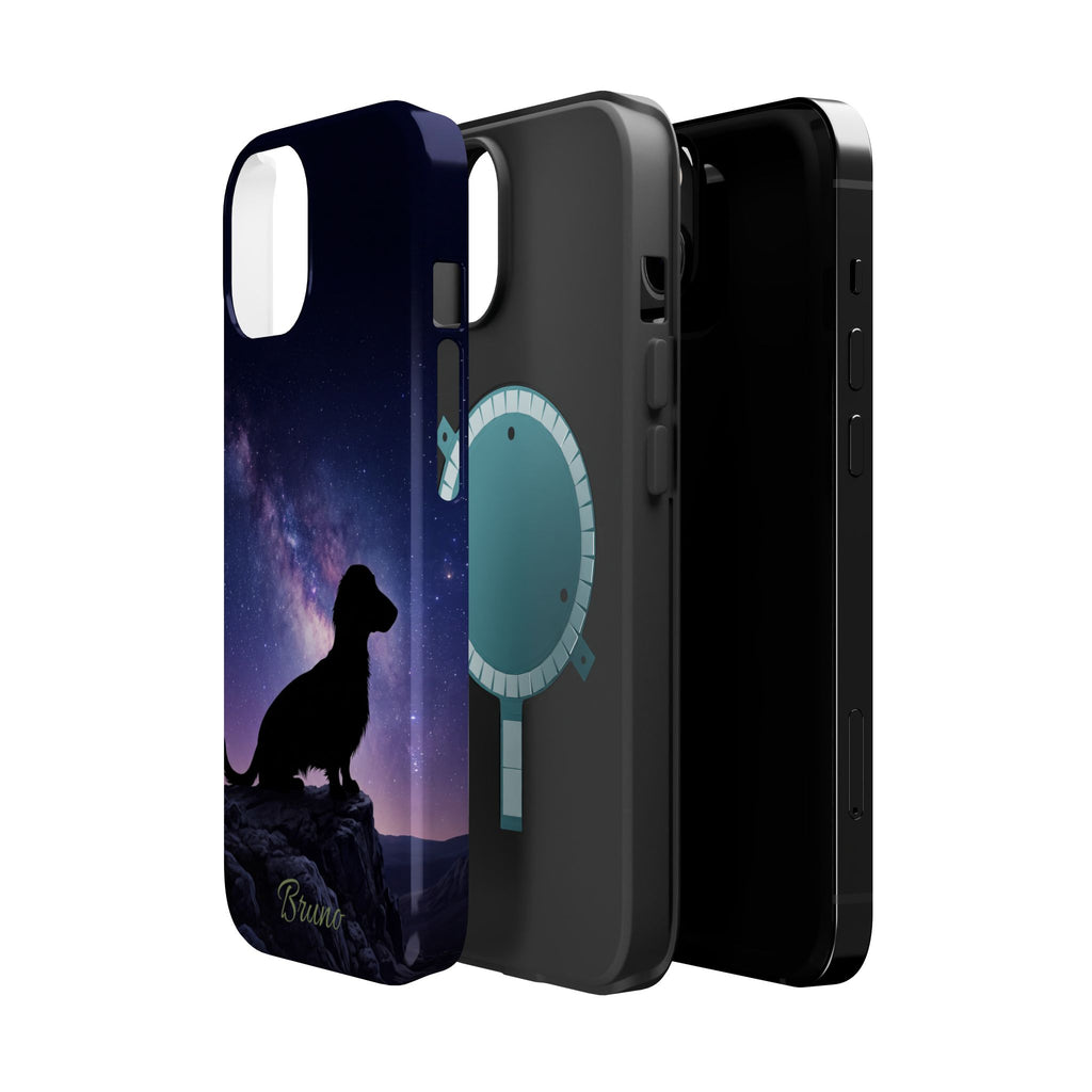 Personalized Dachshund Starry Night Phone Case — Wireless Charging Cover