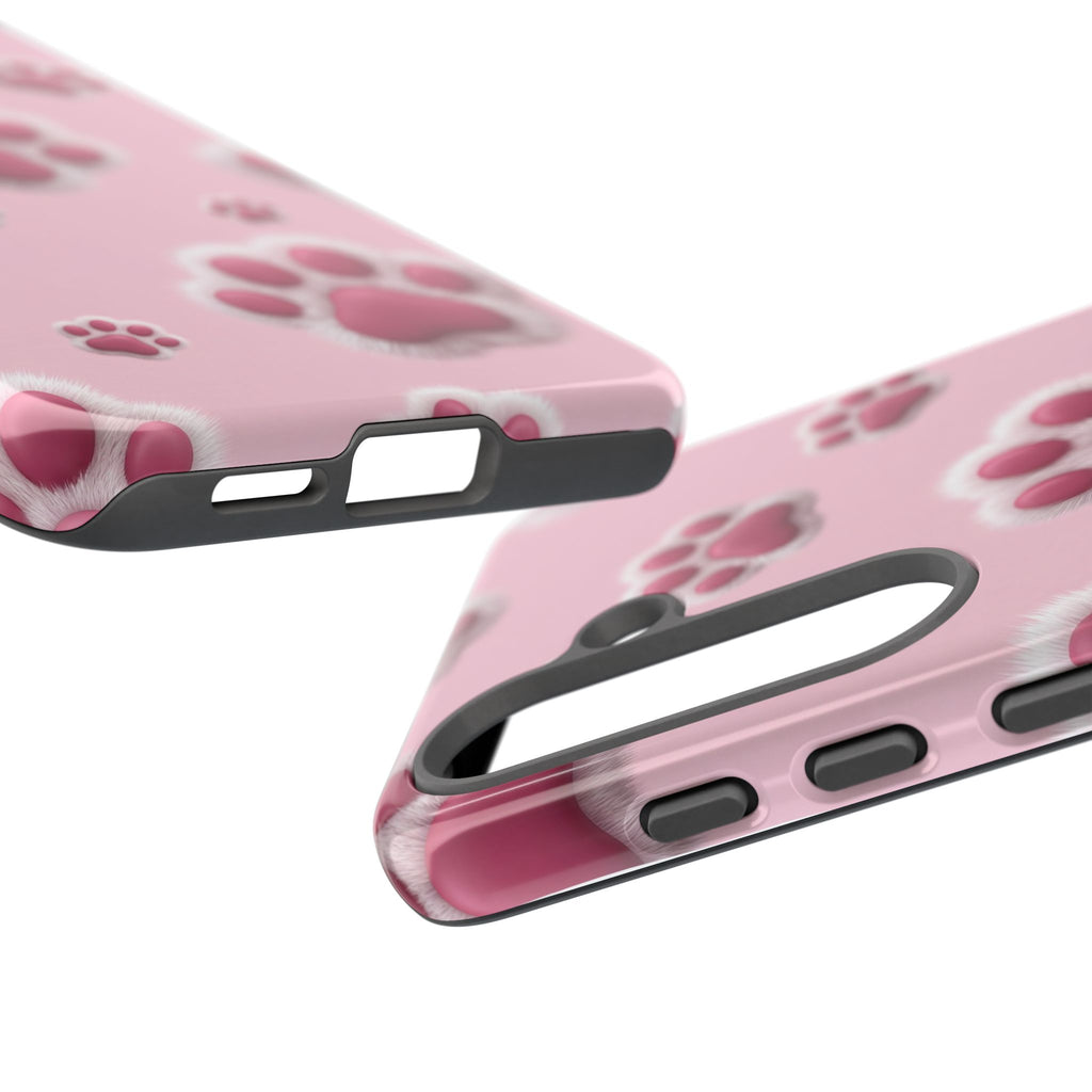 iphone & Samsung - Pink Paws Tough Phone Case — Cute Protective iPhone Cover