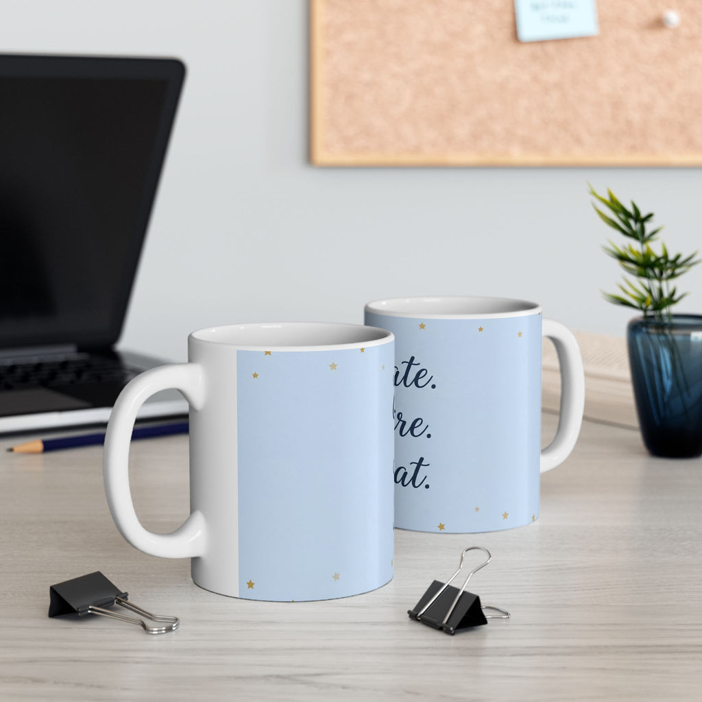 Teacher Coffee Mug - Educated Inspire repeat – Teacher Appreciation Gift – End of Term Gift