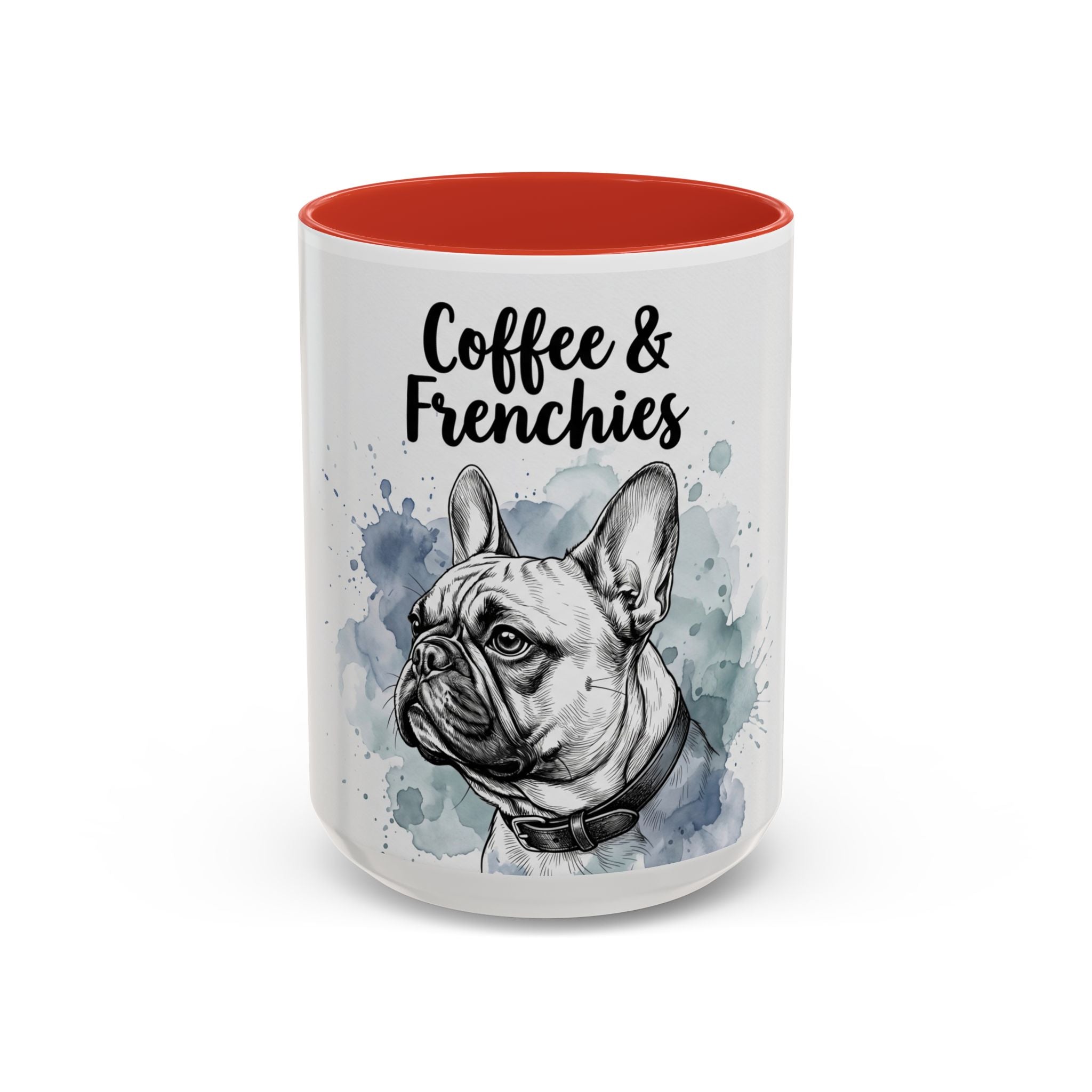 Coffee & Frenchies Mug | French Bulldog Lover Gift | Watercolor Dog Mug