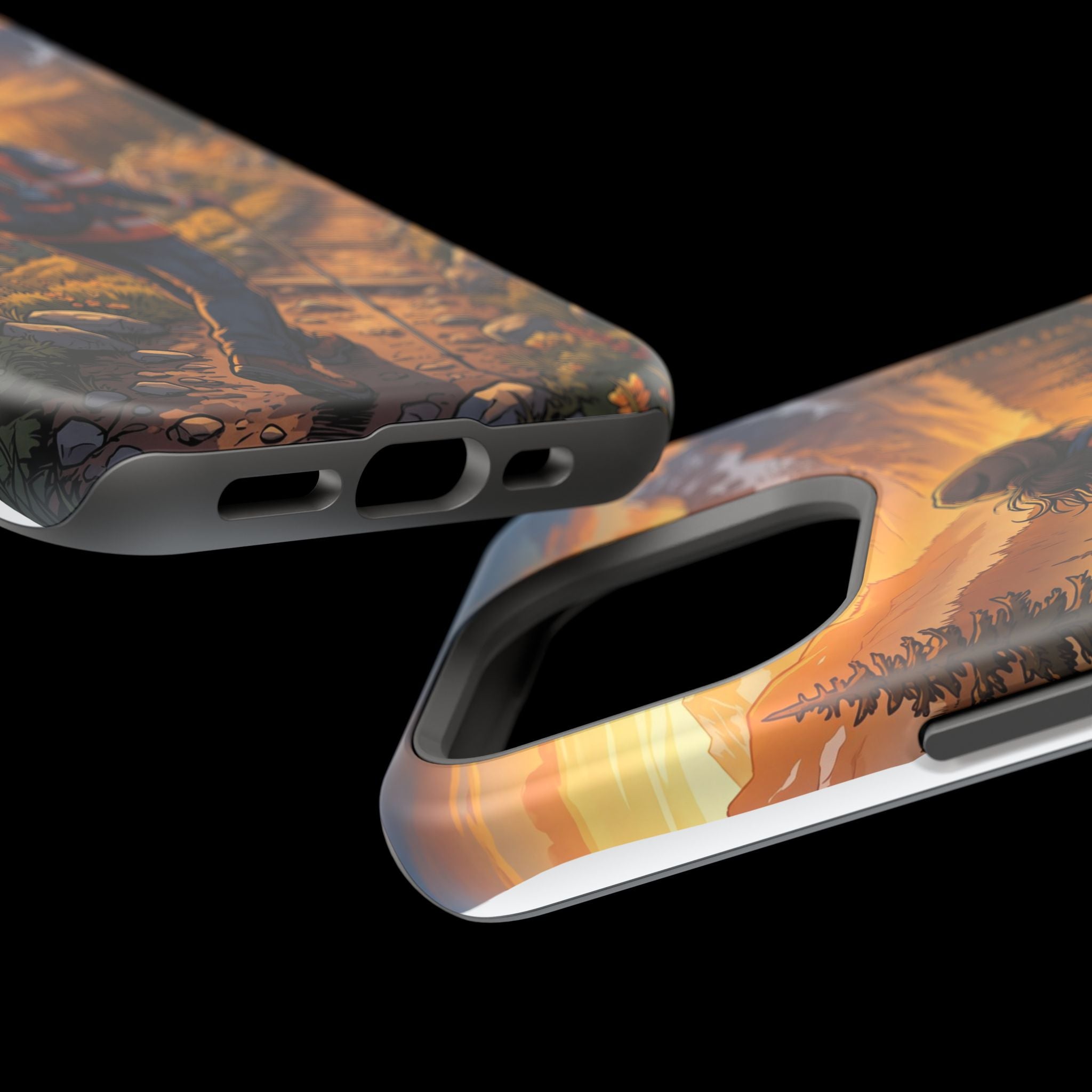 Paramedic/EMT Mountain Phone Case — Magnetic Wireless Charging Cover
