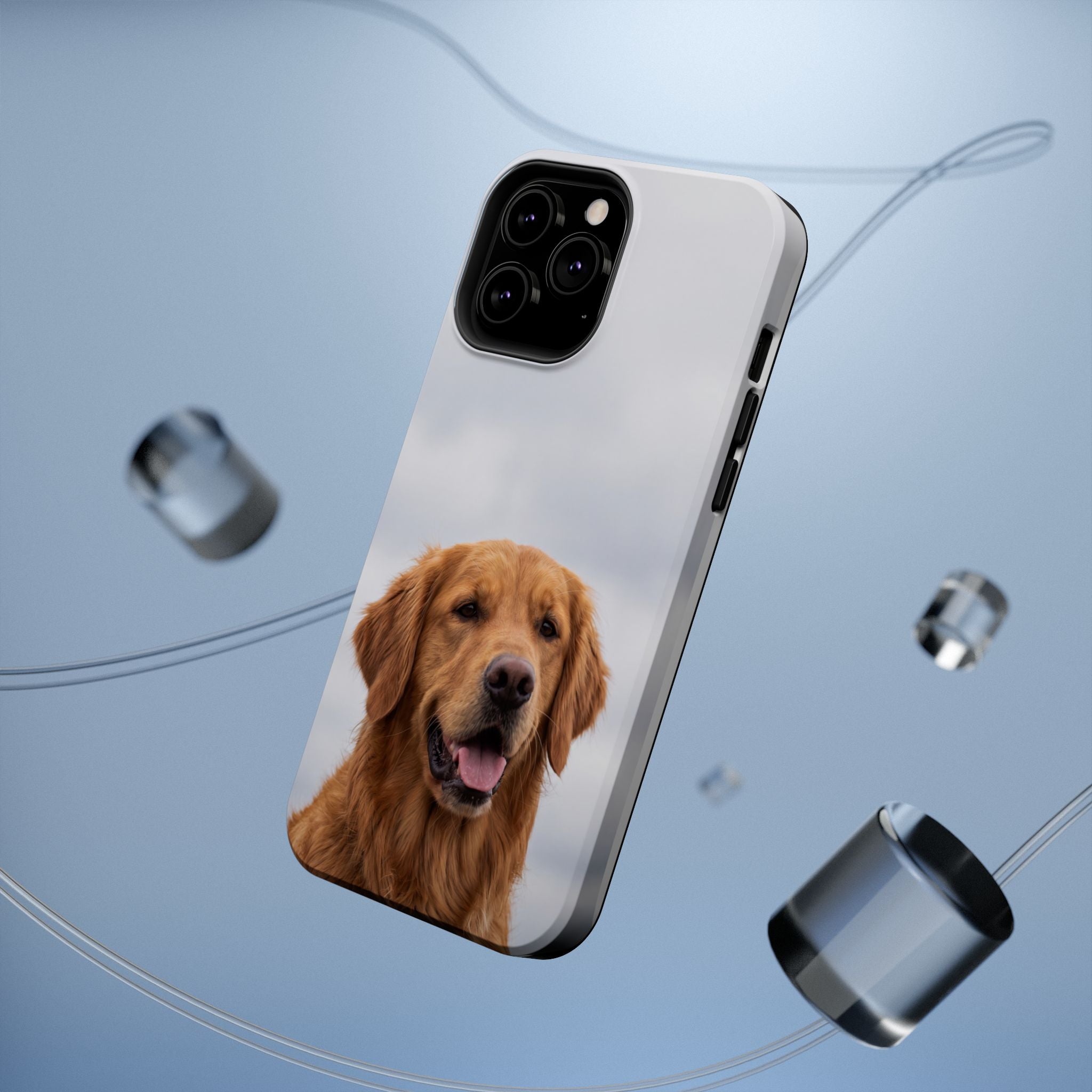 Golden Retriever Phone Case — Impact-Resistant Wireless Charging Cover