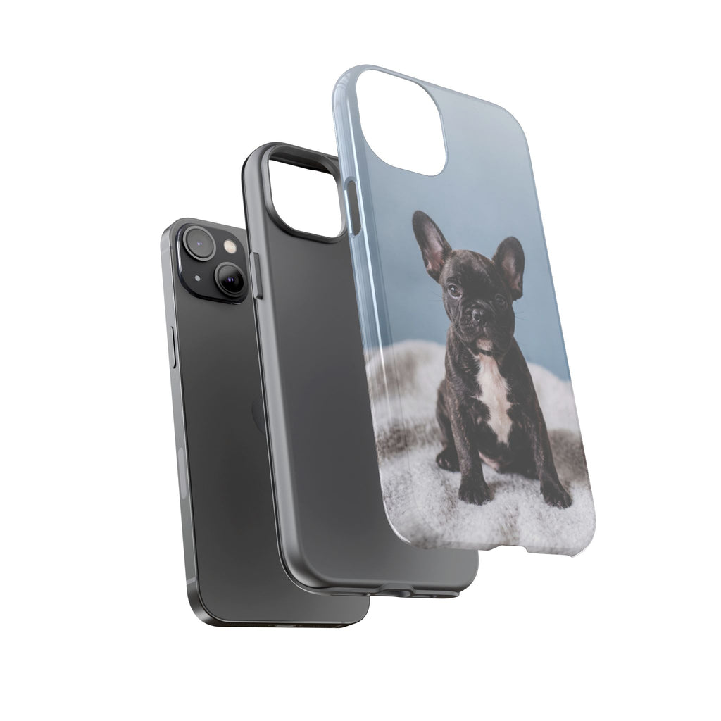 French Bulldog Puppy Phone Case | Adorable Brindle Frenchie Portrait | Samsung & iPhone